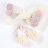 Set 3 accesorii de par bej agrafa funda si elastice