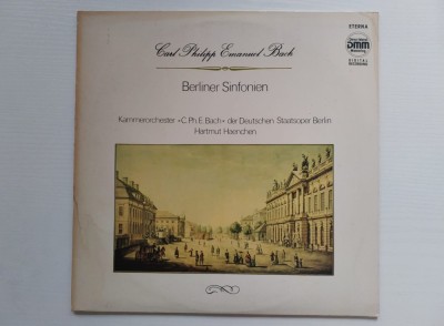 CARL PHILIPP EMANUEL BACH - BERLINER SINFONIEN - Disc vinil, LP. foto