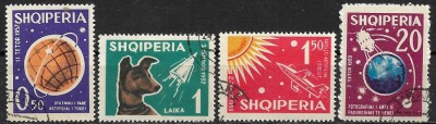 B0150 - Albania 1962 - Cosmos,serie 4v.stampilat-cto foto