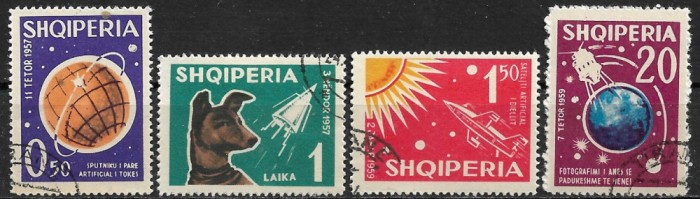 B0150 - Albania 1962 - Cosmos,serie 4v.stampilat-cto