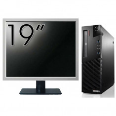 Pachet Calculator Lenovo ThinkCentre M93p SFF, Intel Core i5-4570 3.20GHz, 8GB DDR3, 120GB SSD, DVD-RW + Monitor 19 Inch NewTechnology Media foto