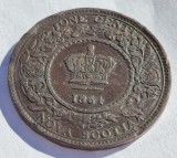 243. Moneda Canada - Provincia Nova Scotia 1 cent 1864