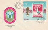 1978 Romania - FDC C.M. De Fotbal Argentina, colita nedantelata LP 956