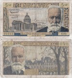 1961 (2 XI), 5 nouveaux francs (P-141a.4) - Franța