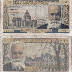 1961 (2 XI), 5 nouveaux francs (P-141a.4) - Franța