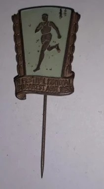 CY - Insigna sport / &amp;quot;IV Festival Mondial (Tineret) Bucuresti August 1953&amp;quot; RPR foto