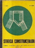 Statica constructiilor - Manual pentru scoli postliceale, Anul III foto