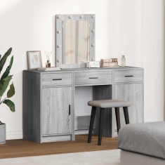 vidaXL Masă de Machiaj cu sertar Gri 50 x 41 x 135 cm Lemn compozit 3334259