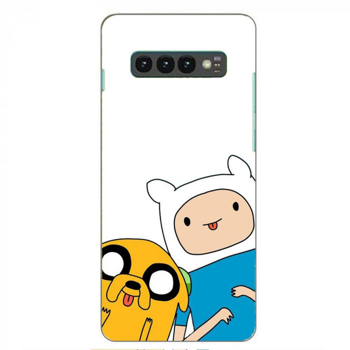 Husa compatibila cu Samsung Galaxy S10 Plus Silicon Gel Tpu Model Finn and Jake Tongues