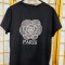 Tricou Negru cu imprimeu si aplicatii din strasuri, Paris