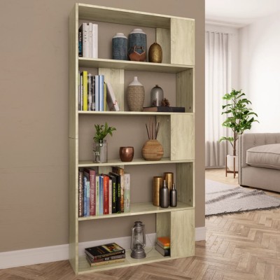 vidaXL Bibliotecă/Separator cameră, stejar Sonoma, 80x24x159cm PAL foto