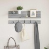 VidaXL Răcător de paltoane montat pe perete sonoma gri 90 x 15 x 36 cm 874424