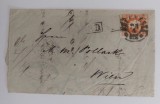 Romania 1869/72 - Plic circulat Bucuresti-Viena francat Carol l cu Favoriti 5 bani