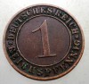 B.232 GERMANIA WEIMAR 1 REICHSPFENNIG 1934 D, Europa, Bronz