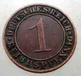 B.232 GERMANIA WEIMAR 1 REICHSPFENNIG 1934 D