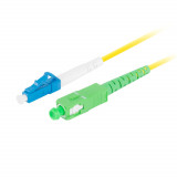 Cumpara ieftin Cablu retea fibra optica cu lungime 2 m si conectori LC UPC-SC APC, Lanberg Z43303 SM, SIMPLEX 3.0MM G657A1 LSZH, galben