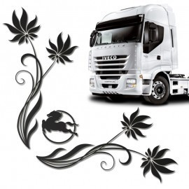 Set 2 x Sticker geamuri laterale Iveco, TIR088