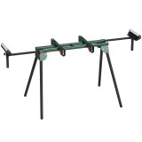 HOMCOM Suport pentru Troncatrice cu Brațe Reglabile, Picioare Pliabile, &Icirc;nălțime Ajustabilă, Capacitate 150 kg, Verde | Aosom Romania