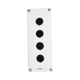 Carcasa de comanda pentru 4 butoane &Oslash;22 mm, 188x71x60 mm, Breckner