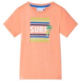 Tricou pentru copii, portocaliu neon, 92, vidaXL