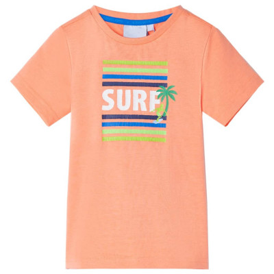 Tricou pentru copii, portocaliu neon, 92 GartenMobel Dekor foto