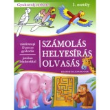 Sz&aacute;mol&aacute;s, helyes&iacute;r&aacute;s, olvas&aacute;s kisiskol&aacute;soknak - I. oszt&aacute;ly - Mindennapi 15 perces gyakorl&aacute;s - jutalom feladatokkal, 2021