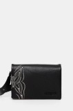 Desigual poșetă GOODALL DORTMUND FLAP culoarea negru, 25SAXP84