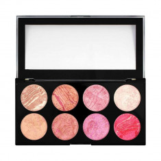 Trusa cu 8 Blushuri MAKEUP REVOLUTION Blush Palette pentru conturare si iluminare Blush Queen 13g foto