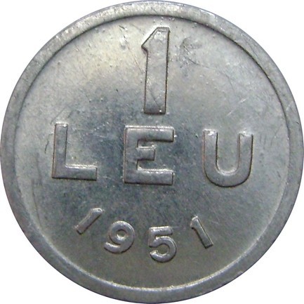 Romania, 1 leu 1951 * cod 101