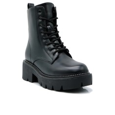 Botine cu talpa inalta, army, Negru - 39