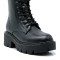 Botine cu talpa inalta, army, Negru - 41