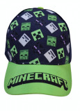 Sapca ORIGINAL, Minecraft, Creeper Enderman LOGO, reglabila, 5-12 ani !!