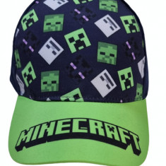 Sapca ORIGINAL, Minecraft, Creeper Enderman LOGO, reglabila, 5-12 ani !!