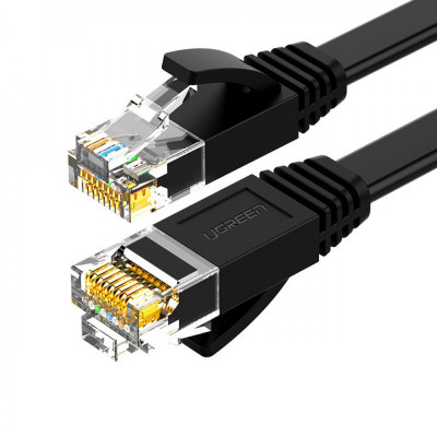 Ugreen Plat LAN Ethernet Cat. 6 2m Negru (NW102) 50174-UGREEN foto