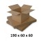 Cutie carton 190x60x60, natur, 3 straturi CO3, 420 g/mp