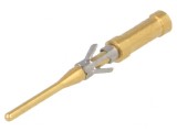 Pin tată alamă aurit pentru lipire 26AWG-22AWG