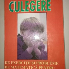 Culegere de exercitii si probleme de matematica pentru ciclul primar- Elvira Manu, Marina Bratu