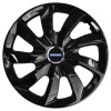 Set 4 Capace Roti 17 inchi (R17), Stig Negru Lucios, Compatibil cu Volvo, Autohelix MSA