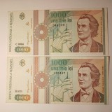 Di 34 Bancnota 1000 lei 1991 AUNC