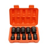 Trusa chei tubulare de impact scurte 10-24mm, patrat 1/2 inch Cr-Mo 10 piese Breckner Germany