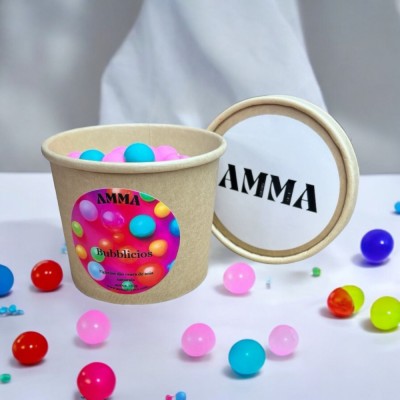 Cutie cu ceara parfumata Bubblicios 150 g, Handmade foto