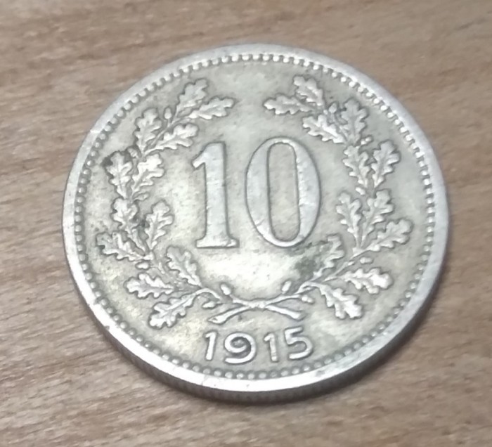 AUT AustroUngaria 10 heller 1915