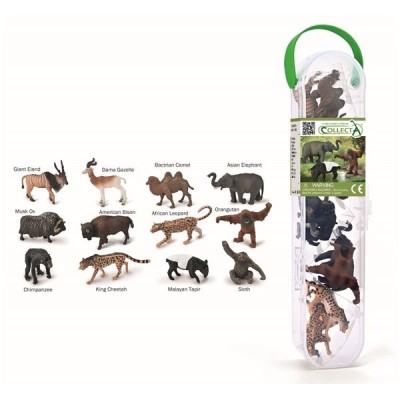 Cutie cu 12 minifigurine pictate manual animale salbatice 2 a1212 foto