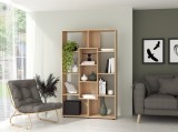Dulap Living Sonoma KSC 4, MP, 180x110x35 cm, PAL Melaminat, 11 Rafturi