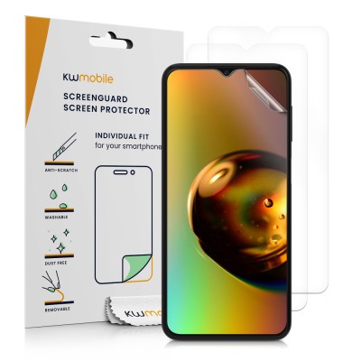 Set 3 folii de protectie Kwmobile pentru Samsung Galaxy A23, Fata, Polimer, 57867.1 foto
