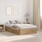 vidaXL Cadru de pat stejar artizanal 120 x 200 cm Lemn compozit 3335372