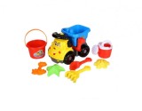 Set jucarii nisip-Camion cu 7 accesorii, Multicolor, Plastic, Oem