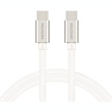 Cumpara ieftin Cablu Date Swissten USB-C to USB-C Textil 1.2M Argintiu