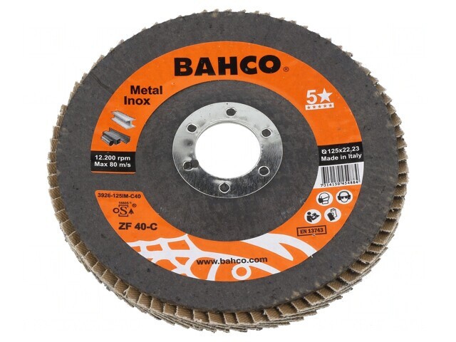 Disc de șlefuit cu lambouri 125mm 22,23mm 5*