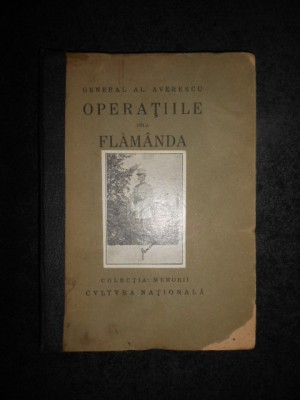 General Alexandru Averescu - Operatiile de la Flamanda (1916) foto
